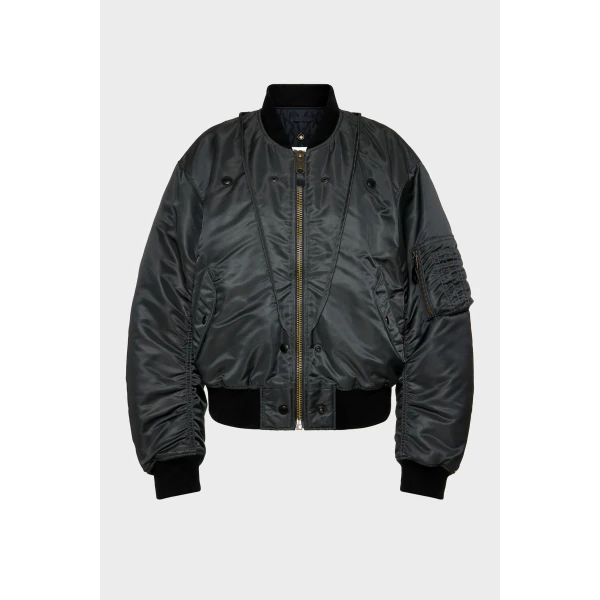 Maison Margiela Reversible Bomber Jacket in Dark Grey | Jackets | Luxury Shoes 