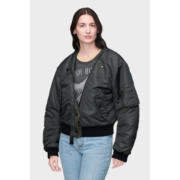 Maison Margiela Reversible Bomber Jacket in Dark Grey | Jackets | Luxury Shoes 
