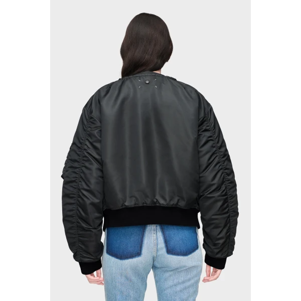 Maison Margiela Reversible Bomber Jacket in Dark Grey | Jackets | Luxury Shoes 