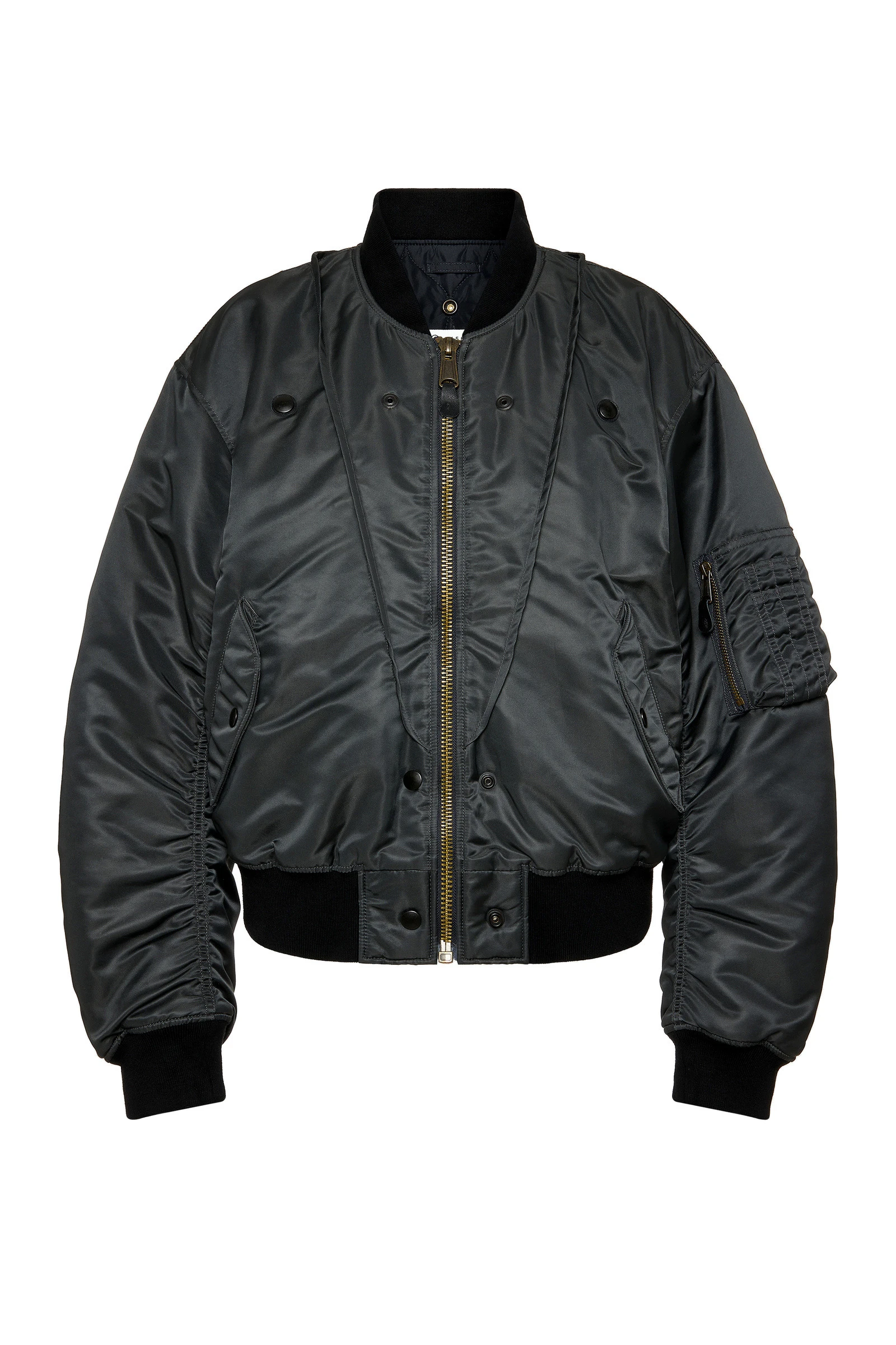 Maison Margiela Reversible Bomber Jacket in Dark Grey Maison Margiela Reversible Bomber Jacket in Dark Grey | Luxury Shoes