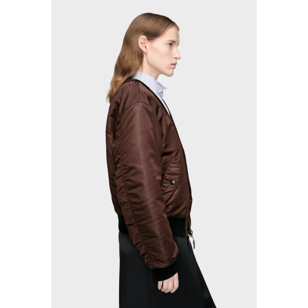 Maison Margiela Reversible Bomber Jacket in Tapenade | Jackets | Luxury Shoes 