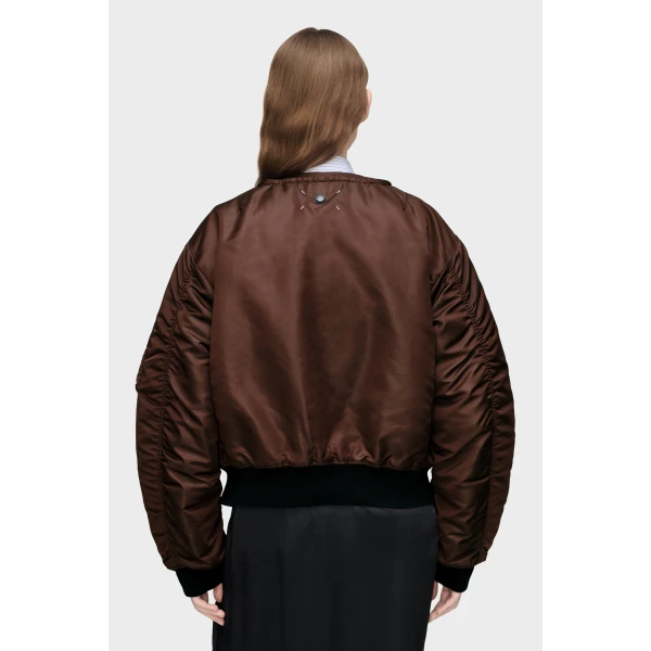 Maison Margiela Reversible Bomber Jacket in Tapenade | Jackets | Luxury Shoes 