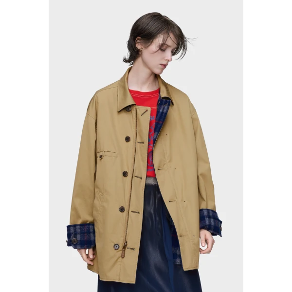 Maison Margiela Reversible Caban in Beige | Jackets | Luxury Shoes 