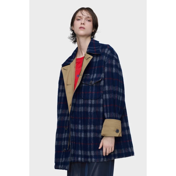 Maison Margiela Reversible Caban in Beige | Jackets | Luxury Shoes 