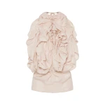 Maison Margiela Ruffle Halter Top in Sand Maison Margiela Ruffle Halter Top in Sand | Luxury Shoes