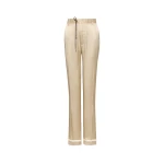 Maison Margiela Satin Drawstring Trousers in Pink Beige | Luxury Shoes 