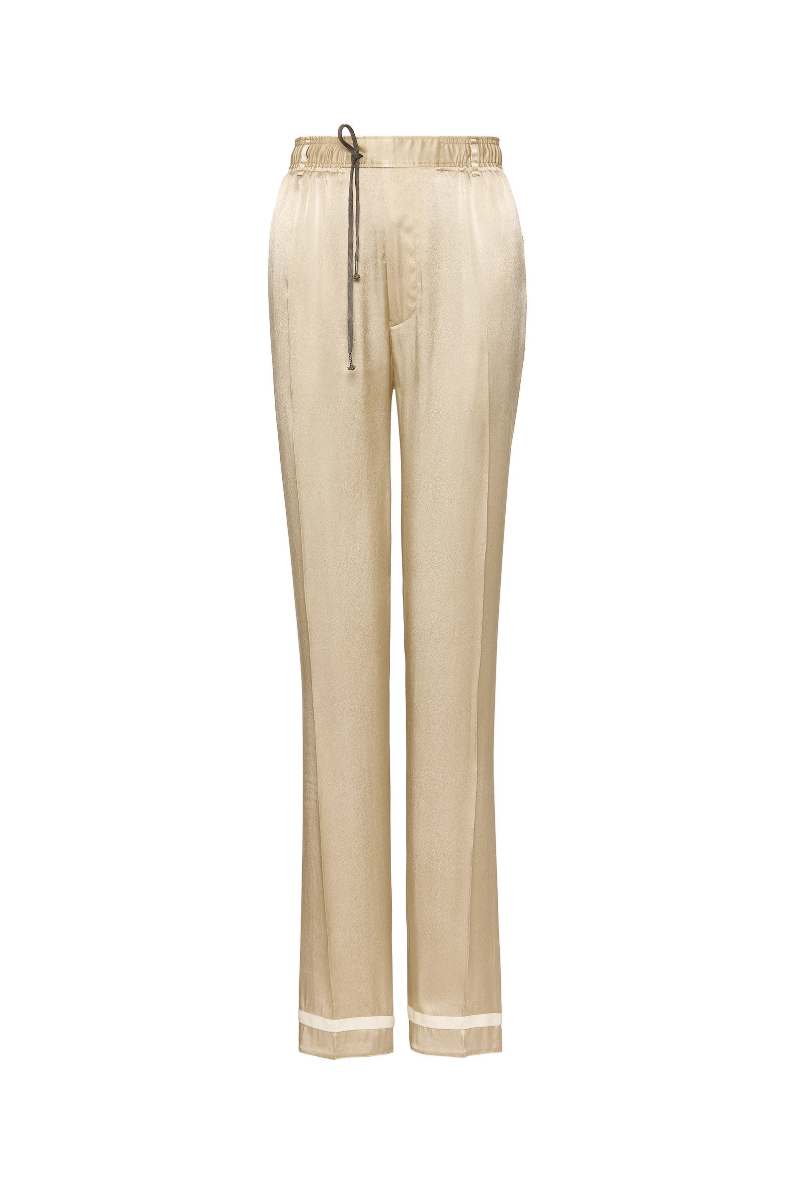 Maison Margiela Satin Drawstring Trousers in Pink Beige Maison Margiela Satin Drawstring Trousers in Pink Beige | Luxury Shoes