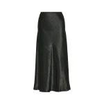 Maison Margiela Satin Midi Skirt in Black | Luxury Shoes 