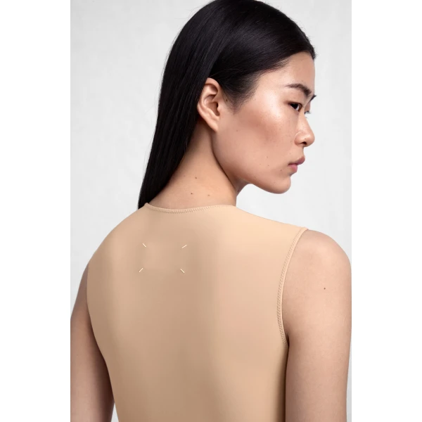 Maison Margiela Second Skin Sleeveless Bodysuit in Nude | Bodysuit | Luxury Shoes 