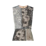 Maison Margiela Sequin Floral Top in Grey | Luxury Shoes 