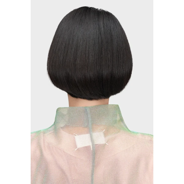 Maison Margiela Shimmer Knit Draped Longsleeve in Light Green | Sweaters | Luxury Shoes 