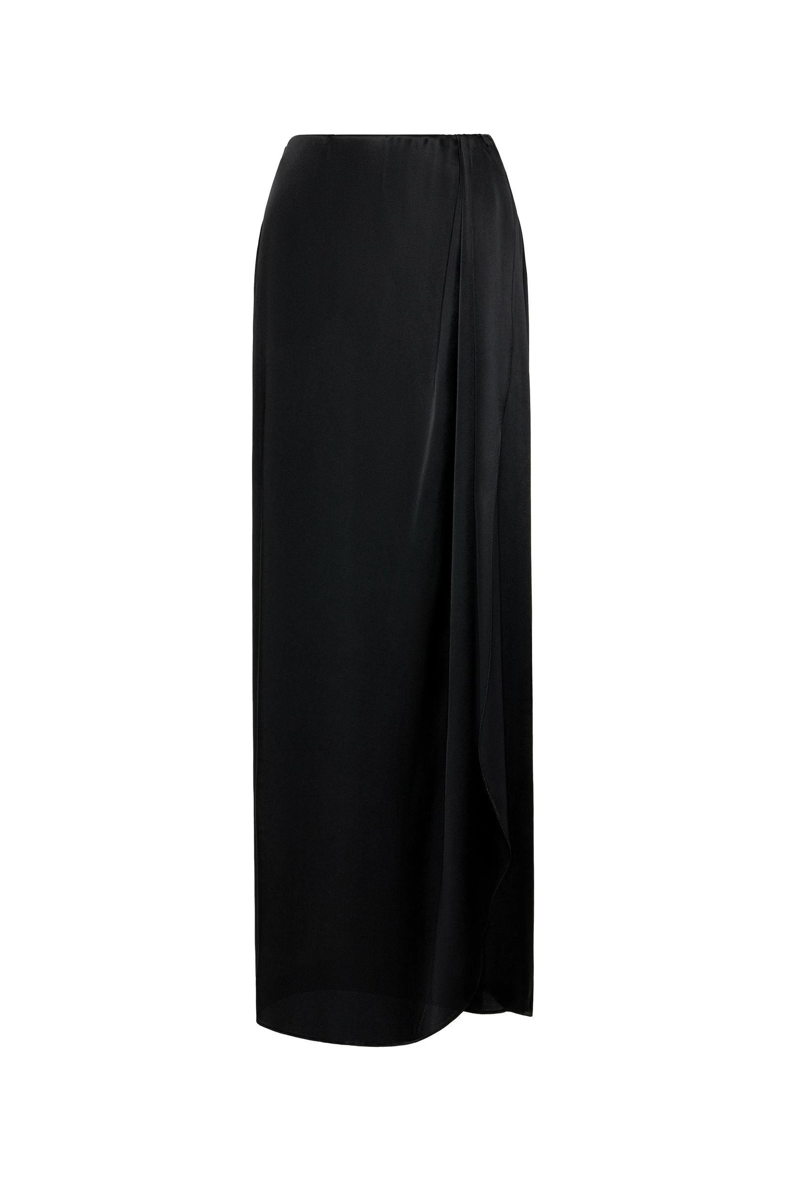 Maison Margiela Silk Draped Skirt in Black Maison Margiela Silk Draped Skirt in Black | Luxury Shoes