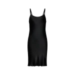 Maison Margiela Silk Slip Mini Dress in Black | Luxury Shoes 