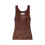 Maison Margiela Silver Print Tank Top in Beige | Luxury Shoes 