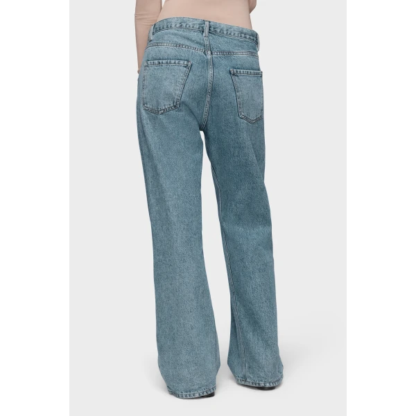 Maison Margiela Straight Jeans with Contrasted Pockets in Blue Jeans | Denim | Luxury Shoes 