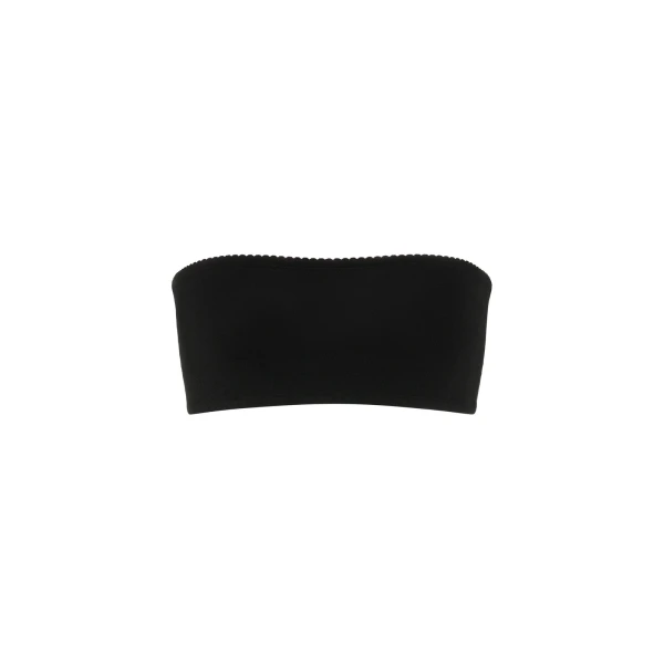 Maison Margiela Strapless Bandeau Top in Black | Luxury Shoes 