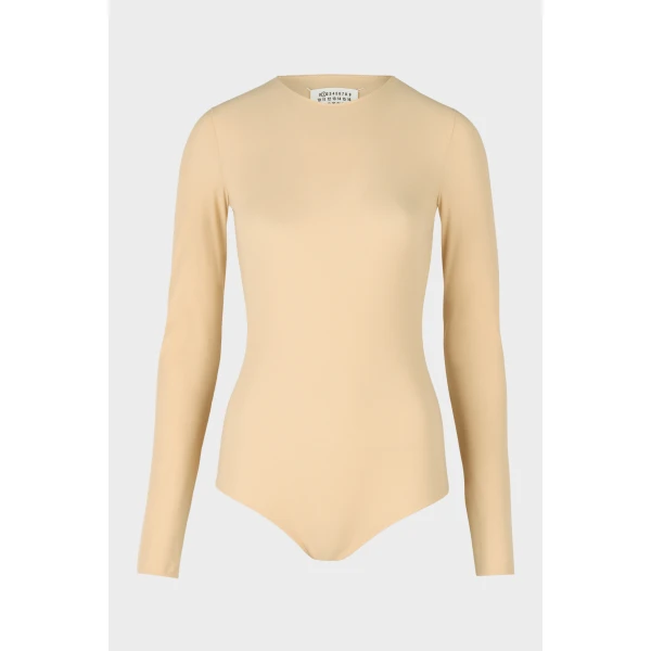 Maison Margiela Technical Jersey Bodysuit in Skin | Bodysuit | Luxury Shoes 