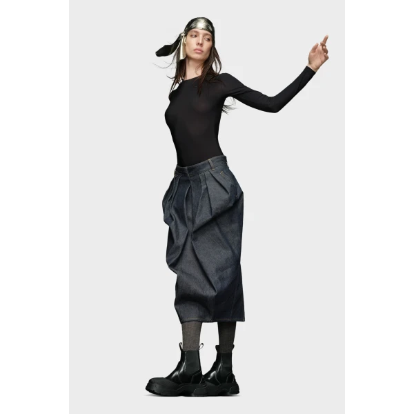 Maison Margiela Technical Jersey Crew-Neck Bodysuit in Black | Bodysuit | Luxury Shoes 
