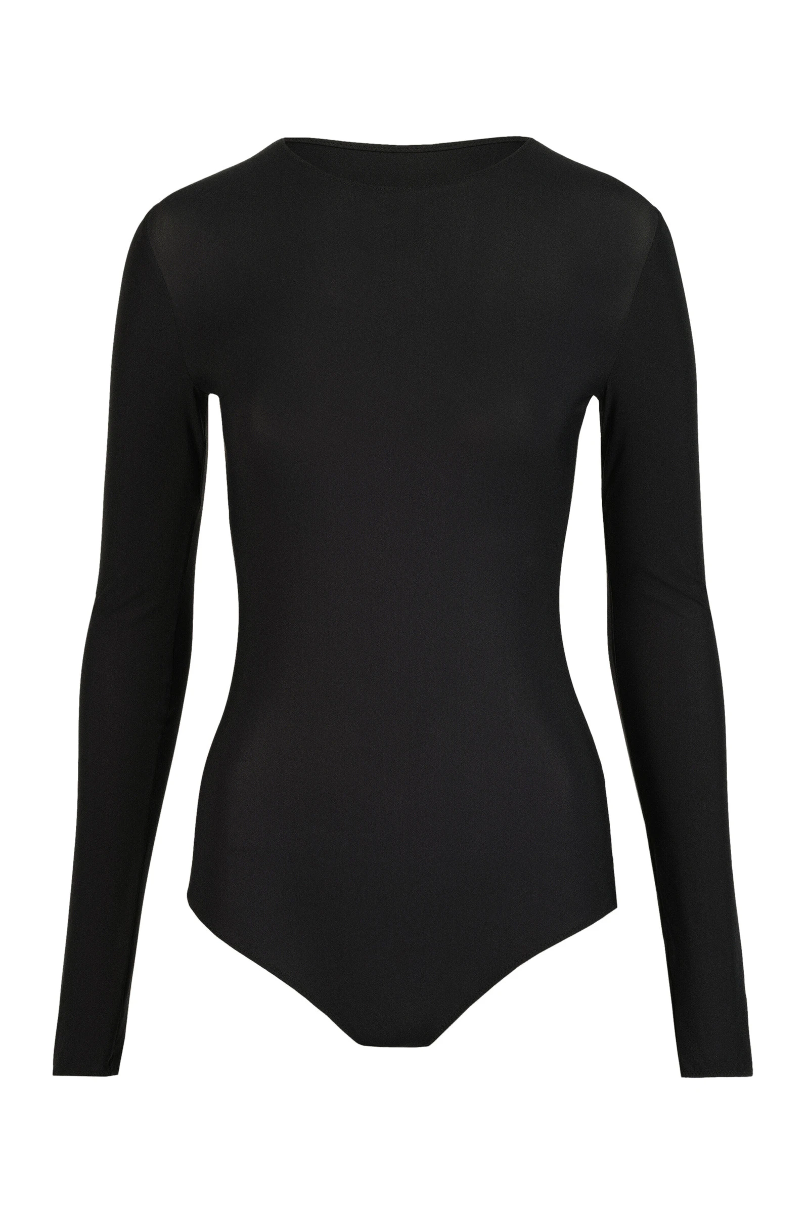 Maison Margiela Technical Jersey Crew-Neck Bodysuit in Black Maison Margiela Technical Jersey Crew-Neck Bodysuit in Black | Luxury Shoes