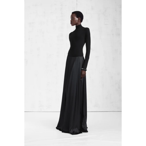 Maison Margiela Technical Jersey Turtleneck Bodysuit in Black | Bodysuit | Luxury Shoes 
