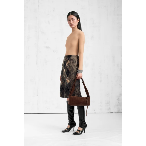 Maison Margiela Technical Jersey Turtleneck Bodysuit in Nude | Bodysuit | Luxury Shoes 
