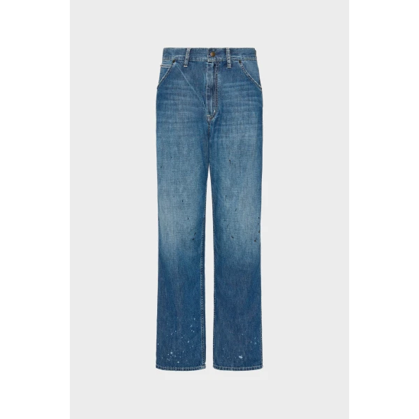 Maison Margiela Treated Denim Jeans in Blue Jeans | Denim | Luxury Shoes 