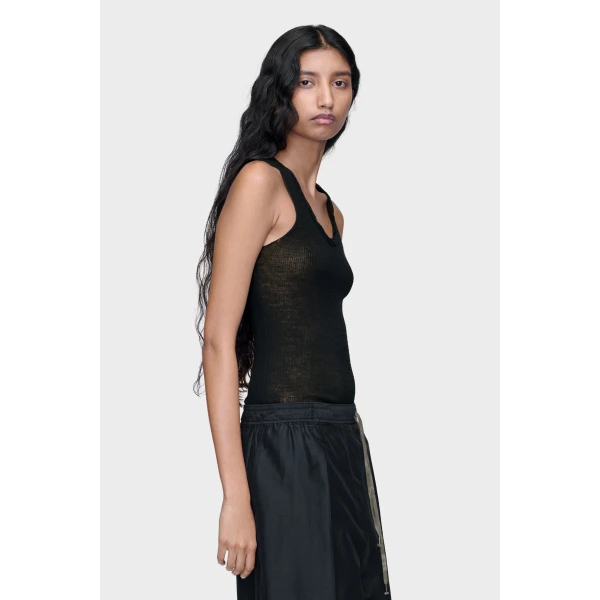 Maison Margiela Twisted Knit Tank Top in Black | Sleeveless | Luxury Shoes 
