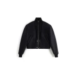 Maison Margiela Virgin Wool Bomber Jacket in Black | Luxury Shoes 