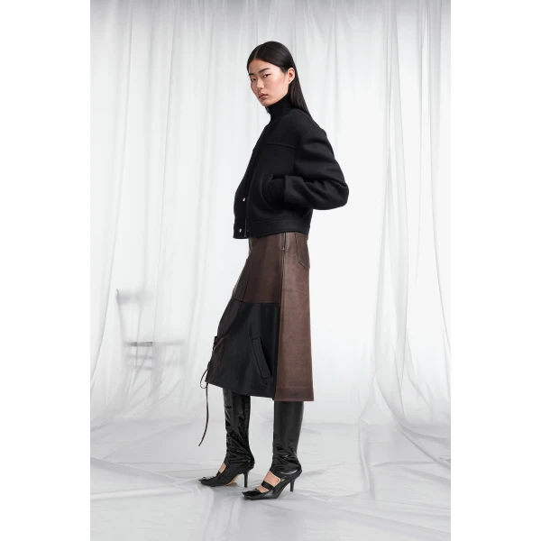 Maison Margiela Virgin Wool Bomber Jacket in Black | Jackets | Luxury Shoes 