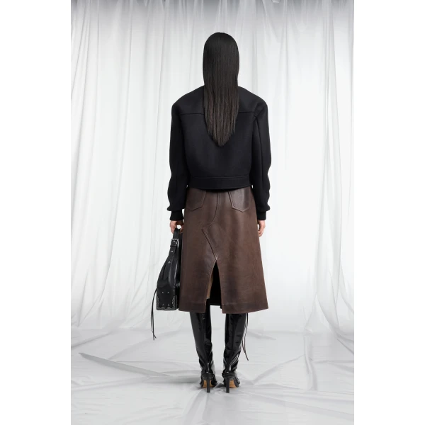 Maison Margiela Virgin Wool Bomber Jacket in Black | Jackets | Luxury Shoes 