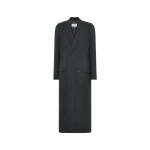 Maison Margiela Virgin Wool Long Coat in Black Maison Margiela Virgin Wool Long Coat in Black | Luxury Shoes