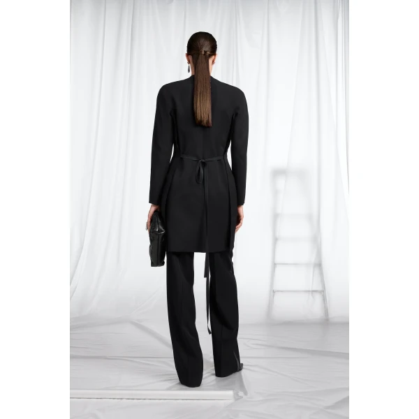 Maison Margiela Virgin Wool Mini Dress in Black | Mini Dresses | Luxury Shoes 