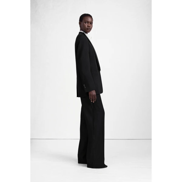 Maison Margiela Virgin Wool Tuxedo Blazer in Black | Blazers | Luxury Shoes 