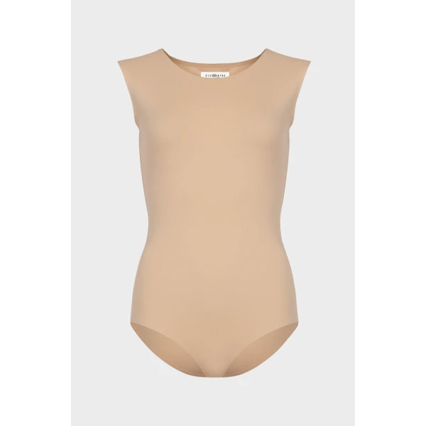Maison Margiela Viscose Bodysuit in Skin | Bodysuit | Luxury Shoes 