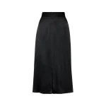 Maison Margiela Washed Silk Satin Midi Skirt in Black | Luxury Shoes 