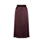 Maison Margiela Washed Silk Satin Midi Skirt in Plum Purple | Luxury Shoes 