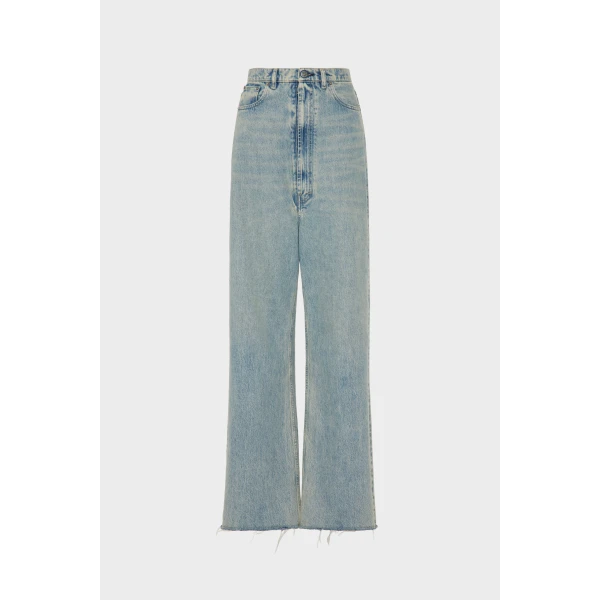 Maison Margiela Wide-Leg Jeans in Light Blue | Denim | Luxury Shoes 