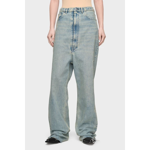 Maison Margiela Wide-Leg Jeans in Light Blue | Denim | Luxury Shoes 