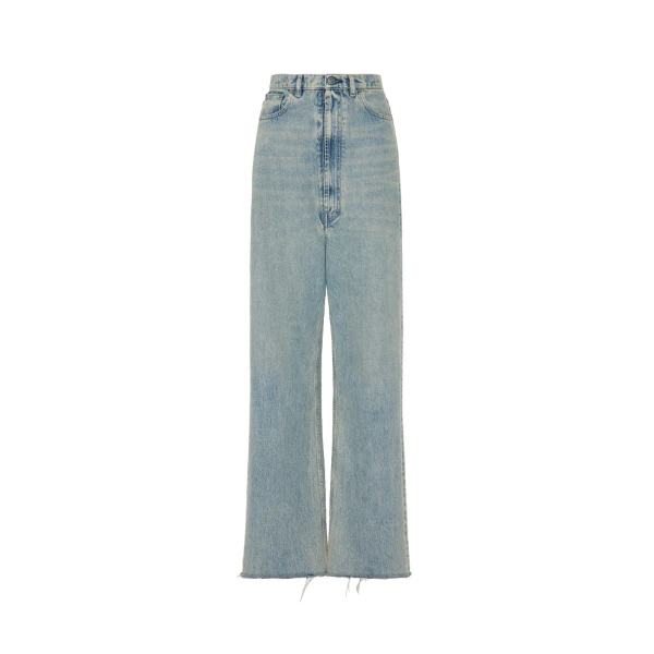 Maison Margiela Wide-Leg Jeans in Light Blue | Luxury Shoes 