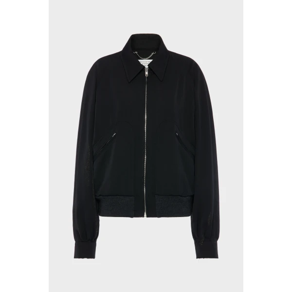 Maison Margiela Wool Caban in Black | Jackets | Luxury Shoes 