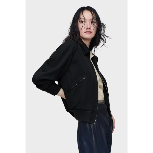 Maison Margiela Wool Caban in Black | Jackets | Luxury Shoes 
