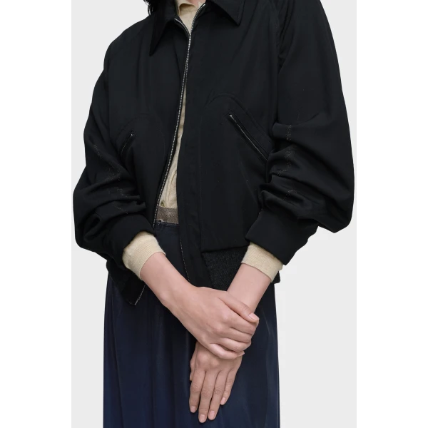 Maison Margiela Wool Caban in Black | Jackets | Luxury Shoes 