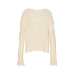 Maison Margiela Wool Cashmere Crewneck in Ecru | Luxury Shoes 