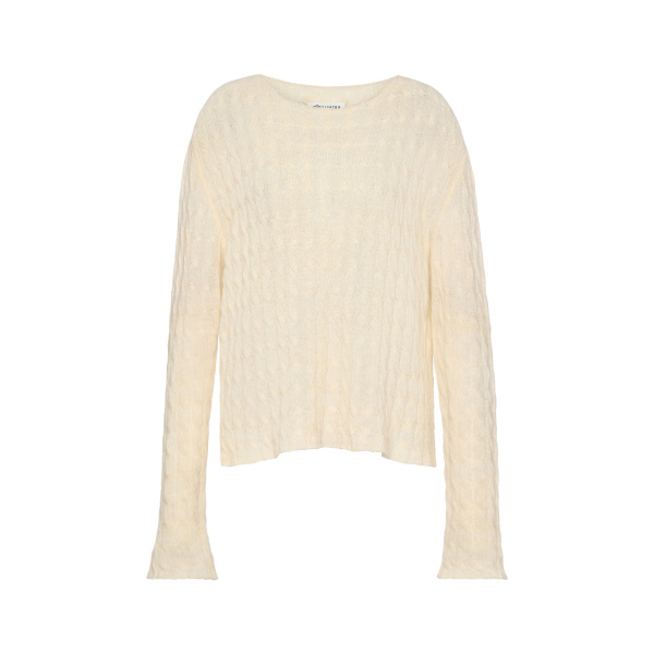 Maison Margiela Wool Cashmere Crewneck in Ecru | Luxury Shoes 