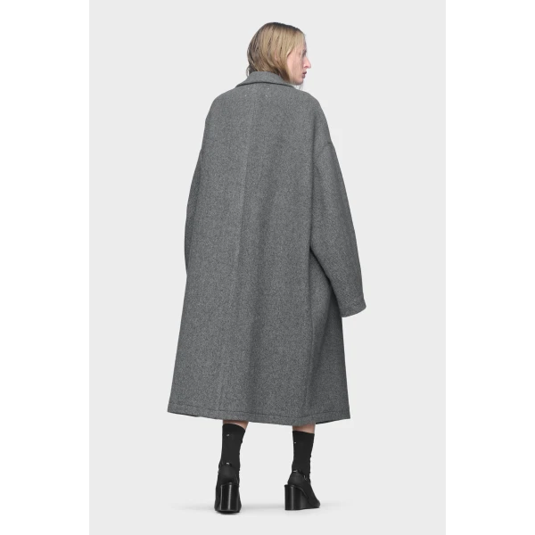 Maison Margiela Wool Coat in Black | Wool Coat | Luxury Shoes 