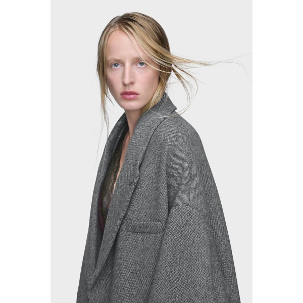 Maison Margiela Wool Coat in Black | Wool Coat | Luxury Shoes 
