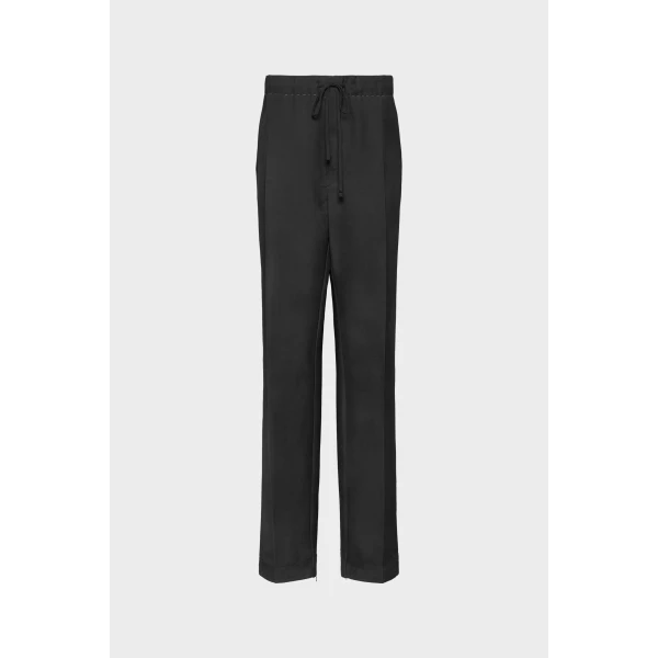 Maison Margiela Wool Mohair Trousers in Dark Avion | Tailored pants | Luxury Shoes 