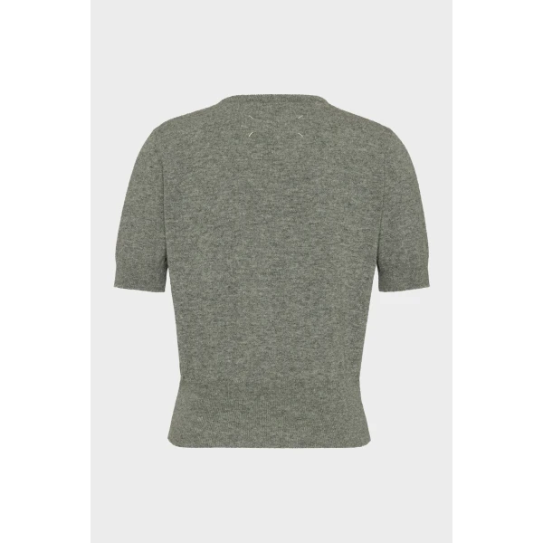 Maison Margiela Wool Top in Grey | Sweaters | Luxury Shoes 