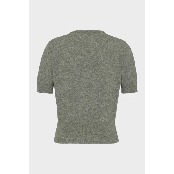 Maison Margiela Wool Top in Grey | Sweaters | Luxury Shoes 
