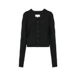 Maison Margiela Wool V-Neck Cardigan in Black Maison Margiela Wool V-Neck Cardigan in Black | Luxury Shoes